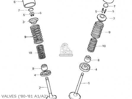VALVES ('80-'81 A1/A2) - KZ550A3 1982 USA CANADA