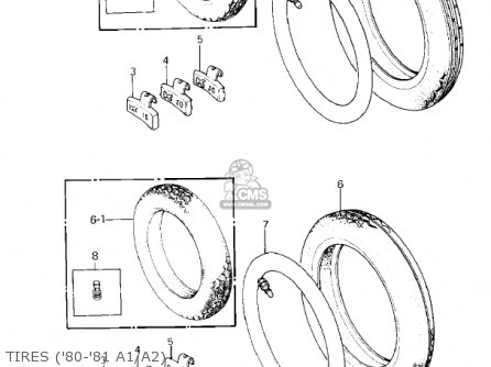 TIRES ('80-'81 A1/A2) - KZ550A3 1982 USA CANADA