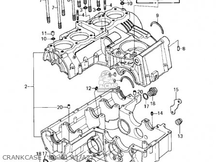 CRANKCASE ('80-'81 A1/A2) - KZ550A4 1983 USA CANADA