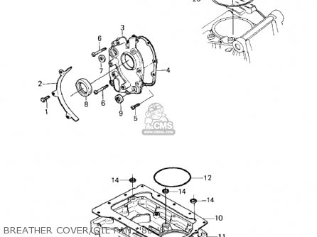 BREATHER COVER/OIL PAN ('80-'81 - KZ550A4 1983 USA CANADA
