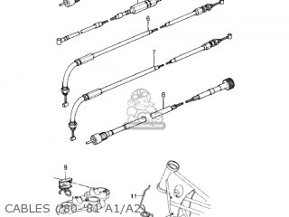 CABLES ('80-'81 A1/A2) - KZ550A4 1983 USA CANADA