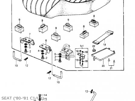 SEAT ('80-'81 C1/C2) - KZ550C1 LTD 1980 USA CANADA