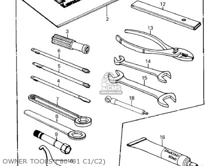 OWNER TOOLS ('80-'81 C1/C2) - KZ550C1 LTD 1980 USA CANADA