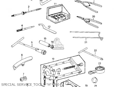 SPECIAL SERVICE TOOLS "A" ('80-' - KZ550C1 LTD 1980 USA CANADA