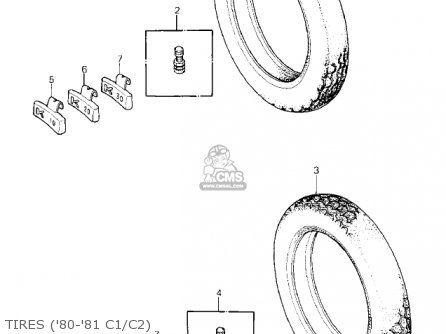 TIRES ('80-'81 C1/C2) - KZ550C1 LTD 1980 USA CANADA
