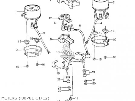 METERS ('80-'81 C1/C2) - KZ550C4 LTD 1983 USA CANADA