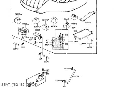 SEAT ('82-'83 C3/C4) - KZ550C4 LTD 1983 USA CANADA