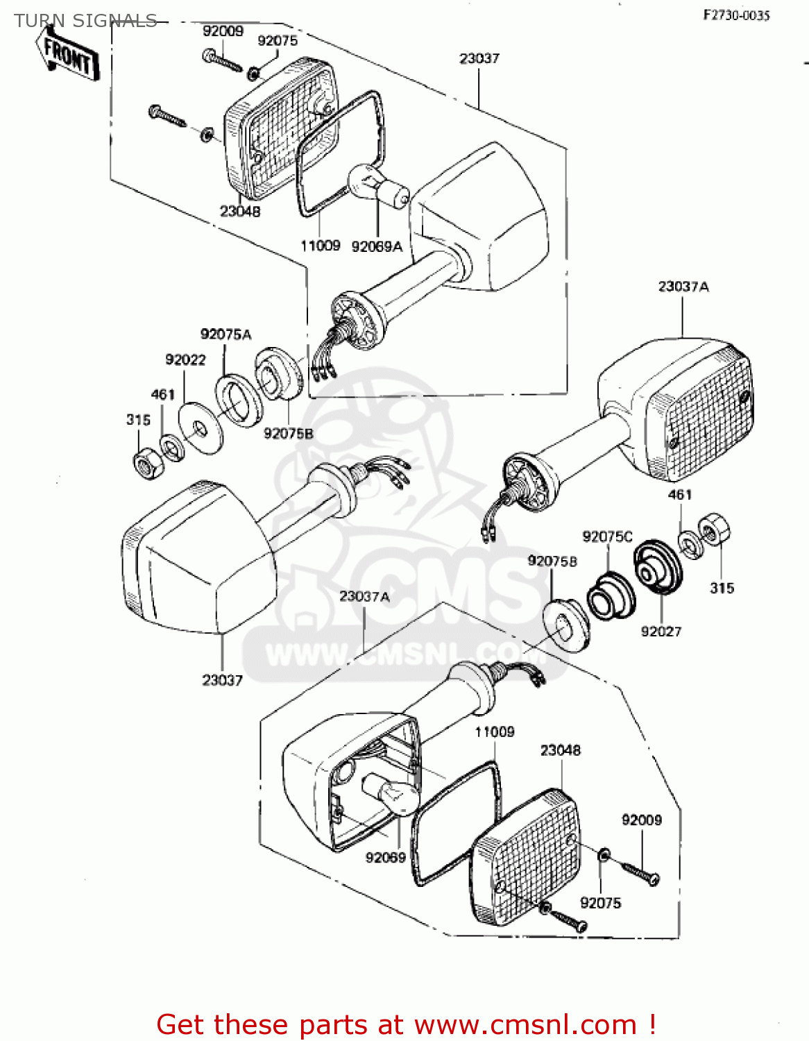 TURN SIGNALS KZ550D1 GPZ 1981 USA CANADA