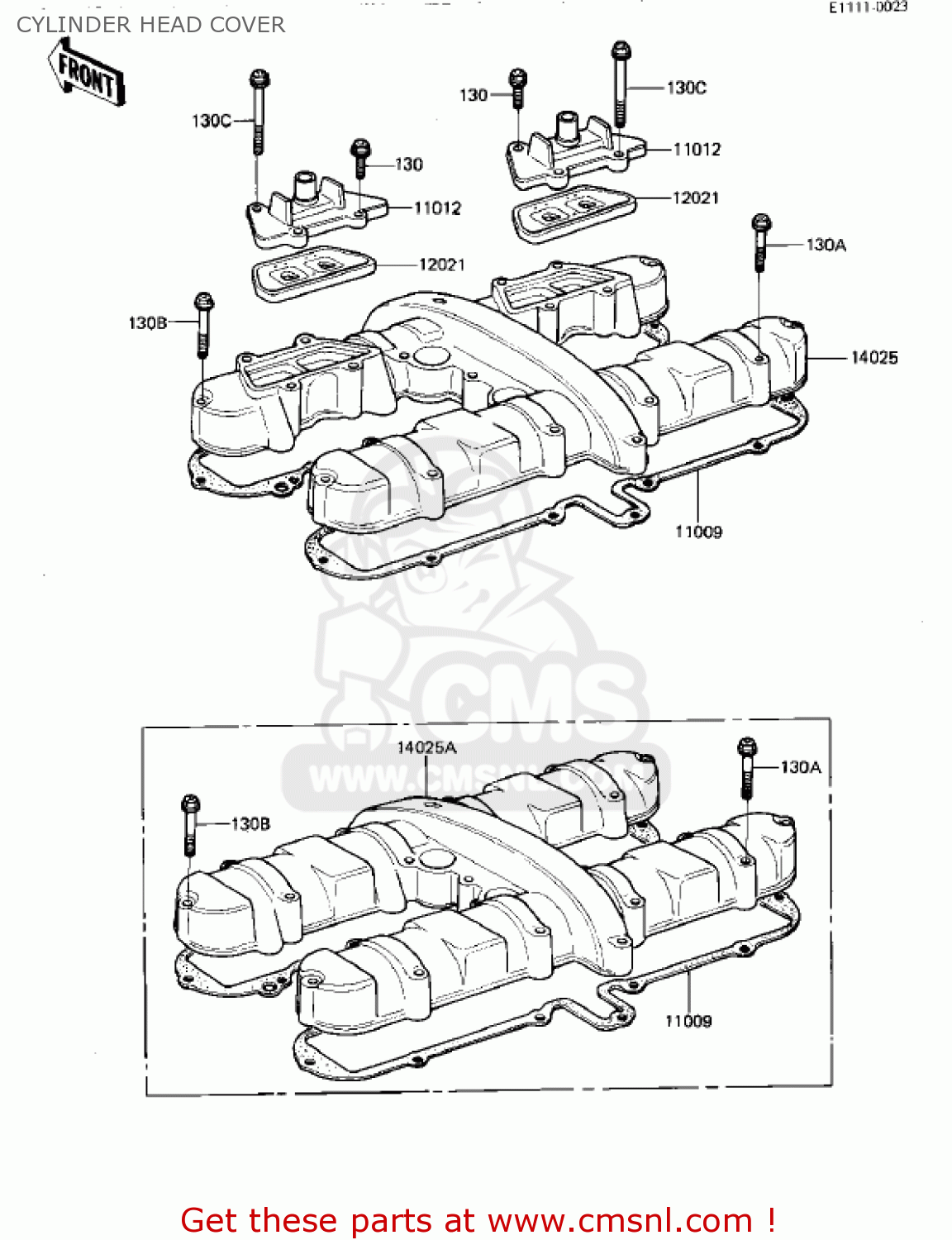 CYLINDER HEAD COVER KZ550D1 GPZ 1981 USA CANADA