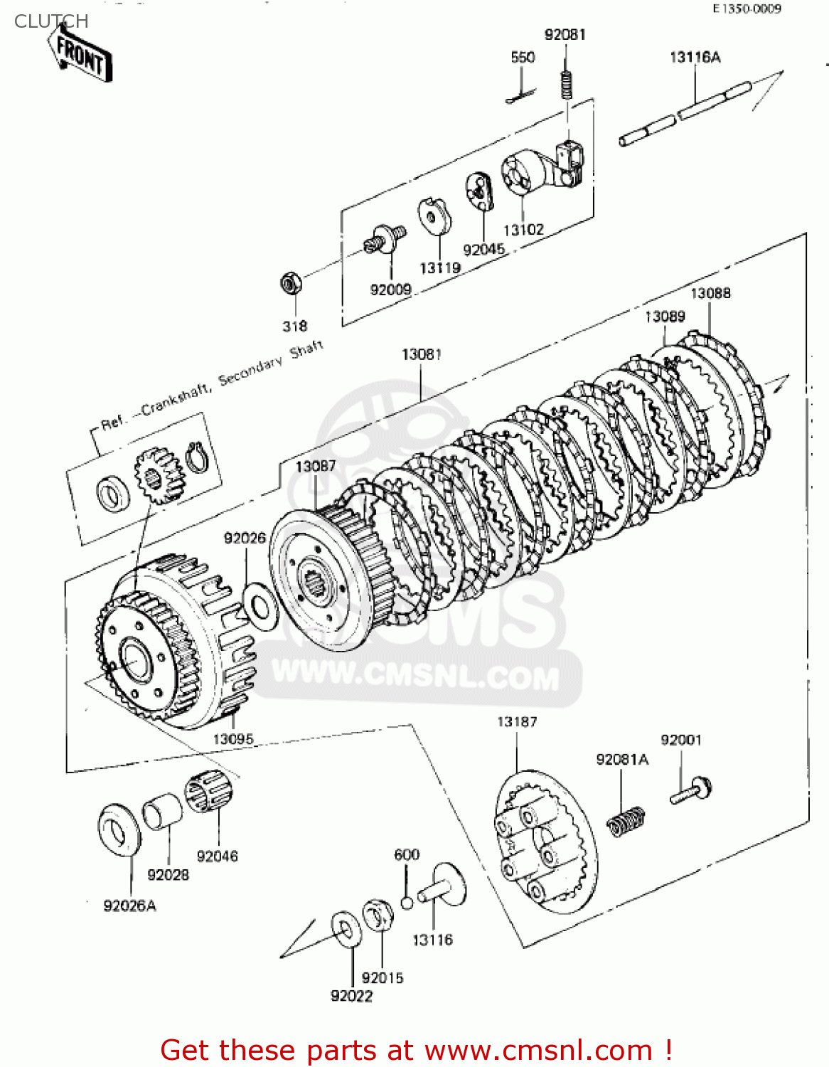 CLUTCH KZ550D1 GPZ 1981 USA CANADA