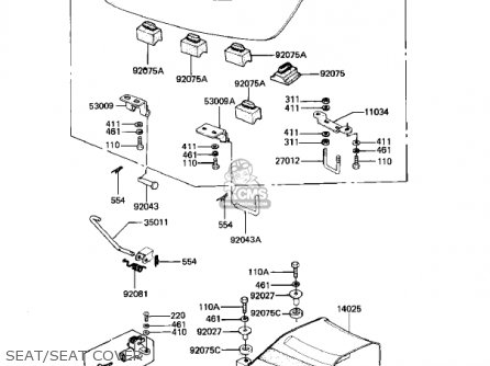 SEAT/SEAT COVER - KZ550D1 GPZ 1981 USA CANADA