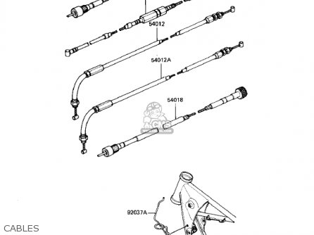 CABLES - KZ550D1 GPZ 1981 USA CANADA