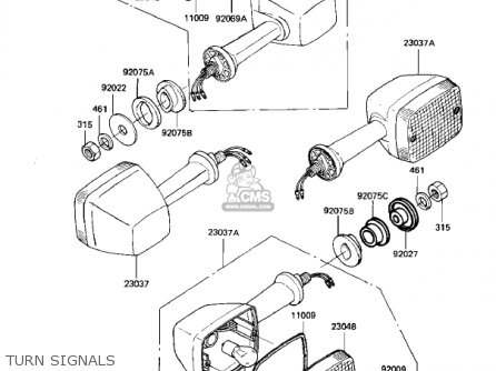 TURN SIGNALS - KZ550D1 GPZ 1981 USA CANADA