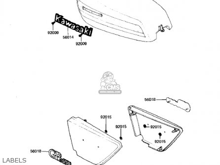 LABELS - KZ550D1 GPZ 1981 USA CANADA