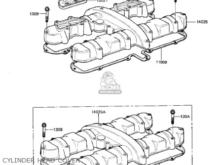 CYLINDER HEAD COVER - KZ550D1 GPZ 1981 USA CANADA