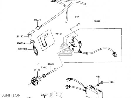 IGNITION - KZ550D1 GPZ 1981 USA CANADA