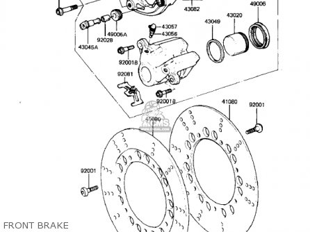 FRONT BRAKE - KZ550D1 GPZ 1981 USA CANADA