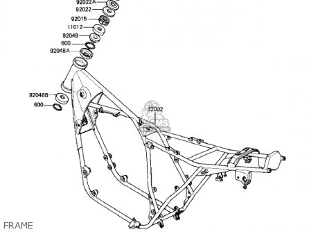 FRAME - KZ550D1 GPZ 1981 USA CANADA