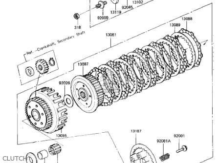 CLUTCH - KZ550D1 GPZ 1981 USA CANADA