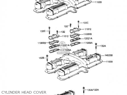 CYLINDER HEAD COVER - KZ550F1 SPECTRE 1983 USA CALIFORNIA CANADA
