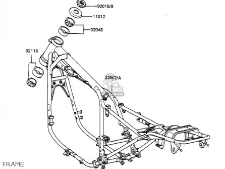 FRAME - KZ550F1 SPECTRE 1983 USA CALIFORNIA CANADA