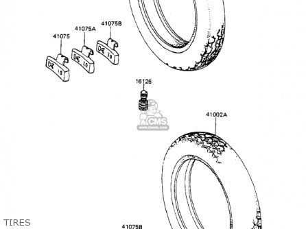TIRES - KZ550F2 SHAFT 1984 USA CALIFORNIA CANADA / LTD
