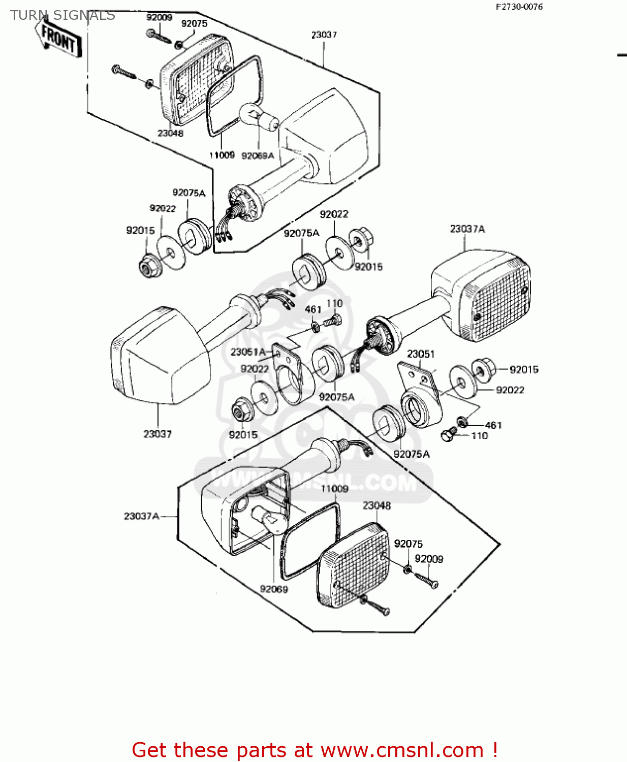 TURN SIGNALS KZ550H1 GPZ 1982 USA CANADA
