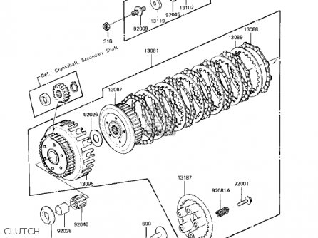 CLUTCH - KZ550H1 GPZ 1982 USA CANADA