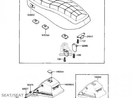 SEAT/SEAT COVER - KZ550H1 GPZ 1982 USA CANADA