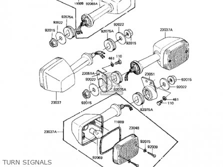 TURN SIGNALS - KZ550H1 GPZ 1982 USA CANADA