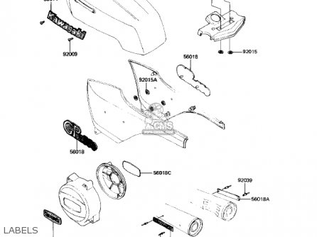 LABELS - KZ550H1 GPZ 1982 USA CANADA