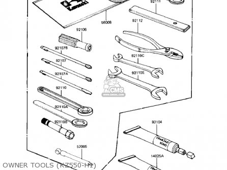 OWNER TOOLS (KZ550-H1) - KZ550H1 GPZ 1982 USA CANADA