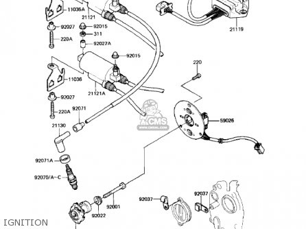 IGNITION - KZ550H1 GPZ 1982 USA CANADA