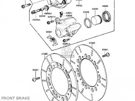 FRONT BRAKE - KZ550H1 GPZ 1982 USA CANADA