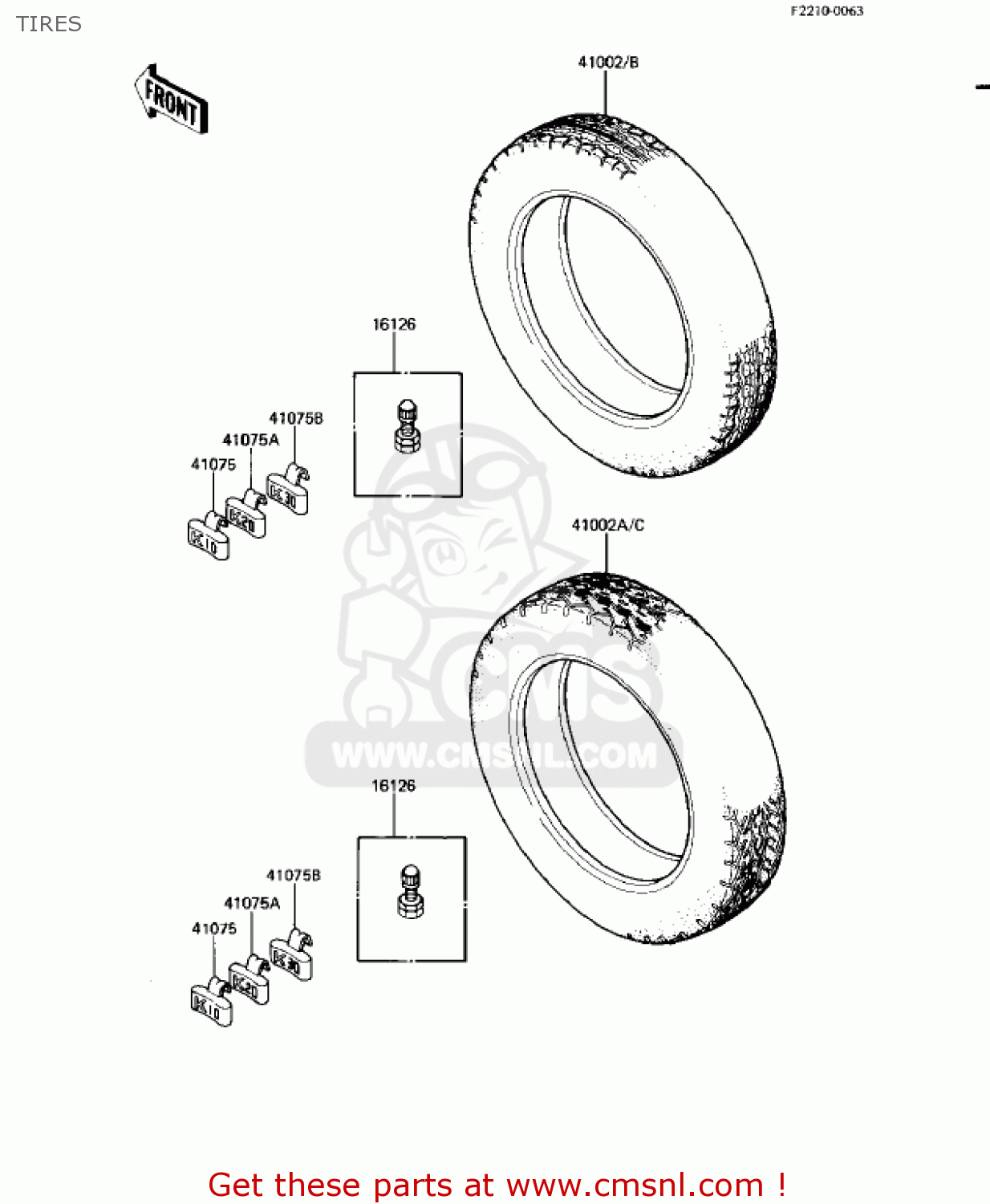 TIRES KZ550H2 GPZ 1983 USA CANADA