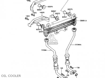 OIL COOLER - KZ550H2 GPZ 1983 USA CANADA