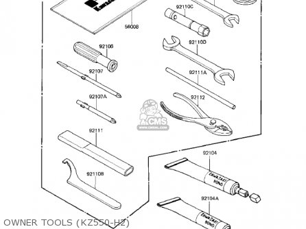 OWNER TOOLS (KZ550-H2) - KZ550H2 GPZ 1983 USA CANADA