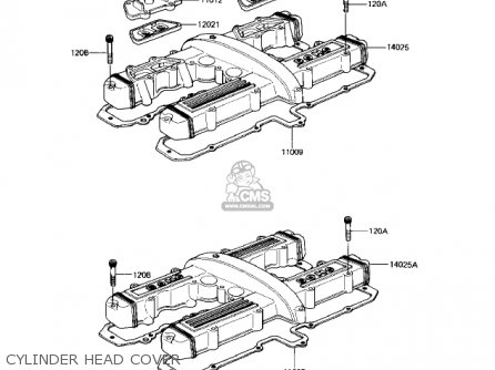CYLINDER HEAD COVER - KZ550H2 GPZ 1983 USA CANADA