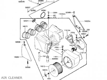 AIR CLEANER - KZ550H2 GPZ 1983 USA CANADA