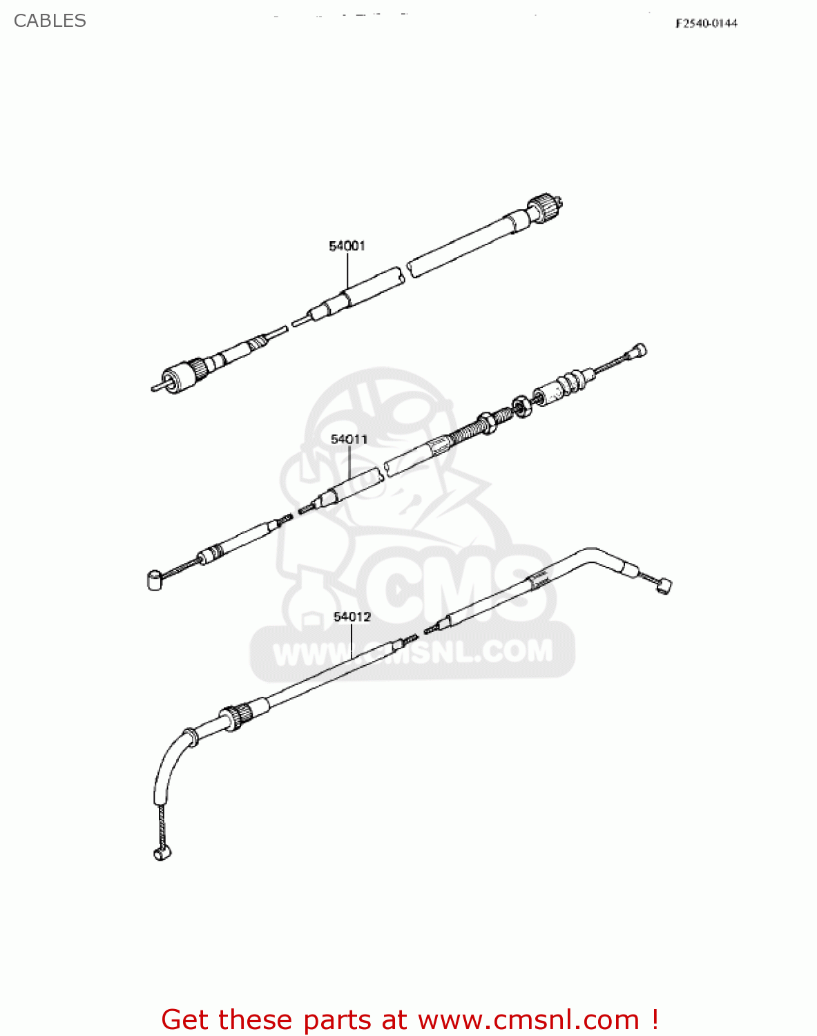 CABLES KZ550M1 SHAFT 1983 USA CANADA / LTD