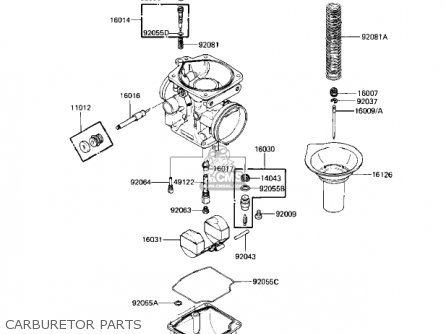 CARBURETOR PARTS - KZ550M1 SHAFT 1983 USA CANADA / LTD