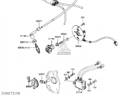 IGNITION - KZ550M1 SHAFT 1983 USA CANADA / LTD