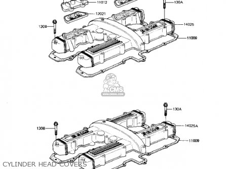 CYLINDER HEAD COVERS - KZ550M1 SHAFT 1983 USA CANADA / LTD