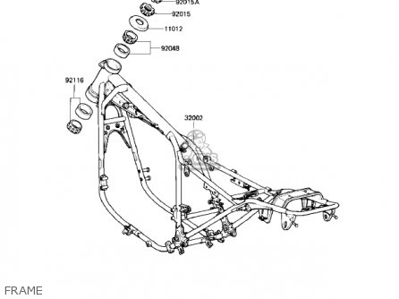 FRAME - KZ550M1 SHAFT 1983 USA CANADA / LTD