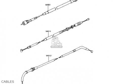 CABLES - KZ550M1 SHAFT 1983 USA CANADA / LTD