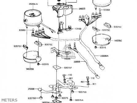 METERS - KZ550M1 SHAFT 1983 USA CANADA / LTD