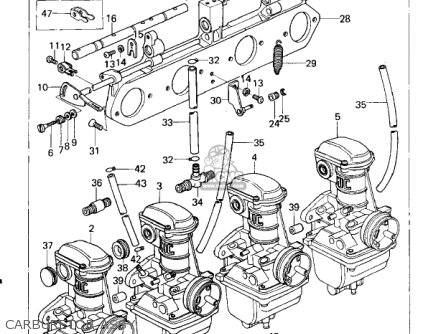 CARBURETOR ASSY - KZ650B2 1978 USA CANADA / MPH KPH