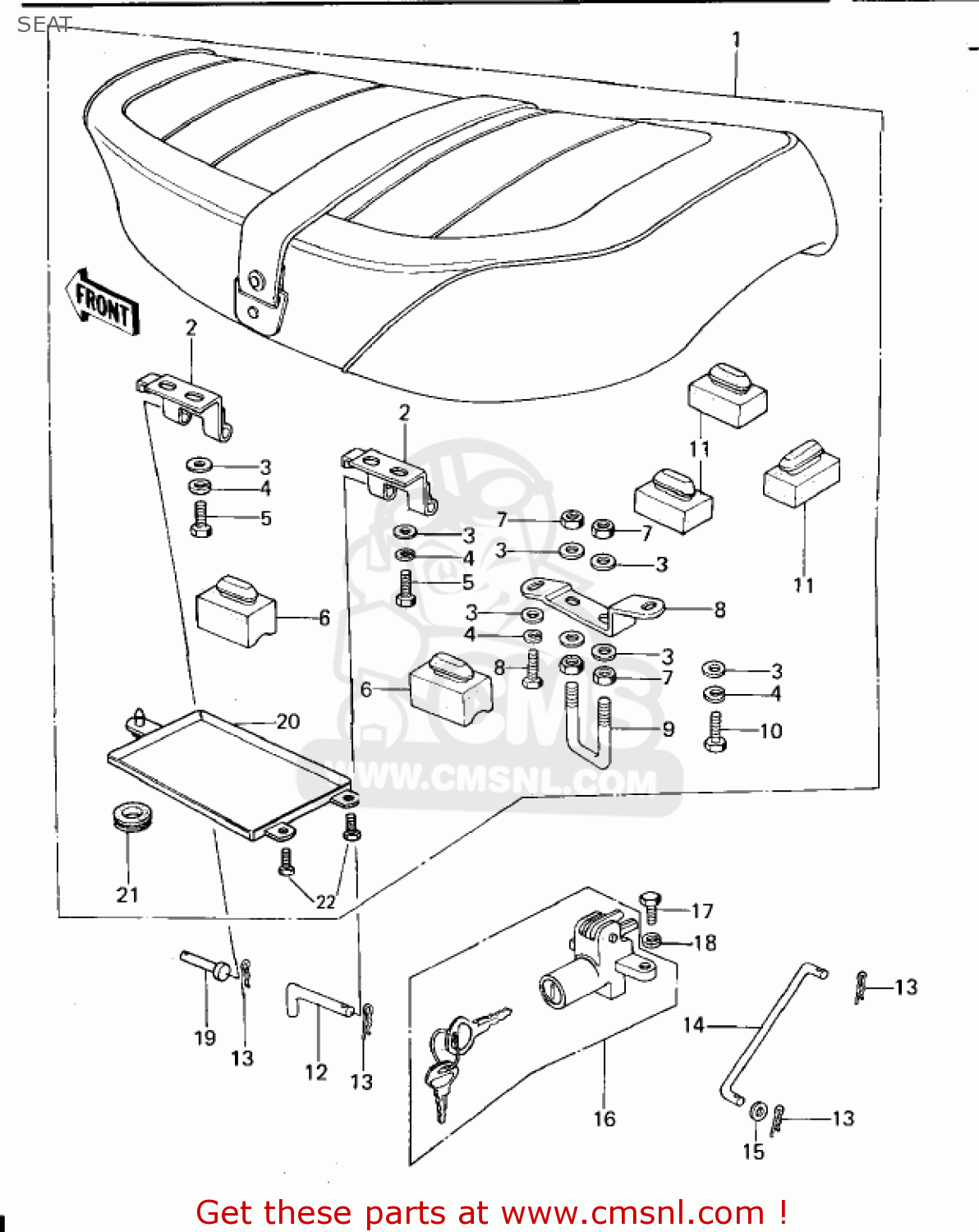 SEAT KZ650B2A 1978 USA CANADA / MPH KPH