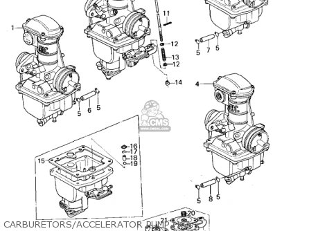 CARBURETORS/ACCELERATOR PUMP (KZ - KZ650B2A 1978 USA CANADA / MPH KPH