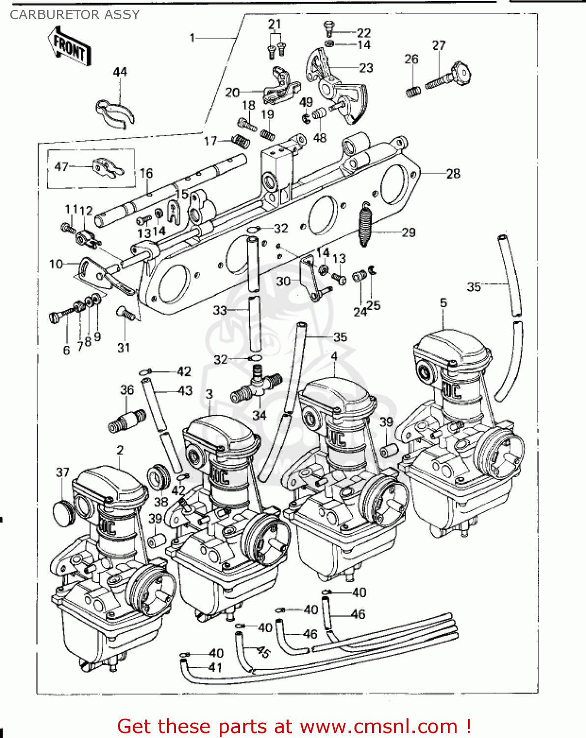 CARBURETOR ASSY KZ650B3 1979 USA CANADA / MPH KPH
